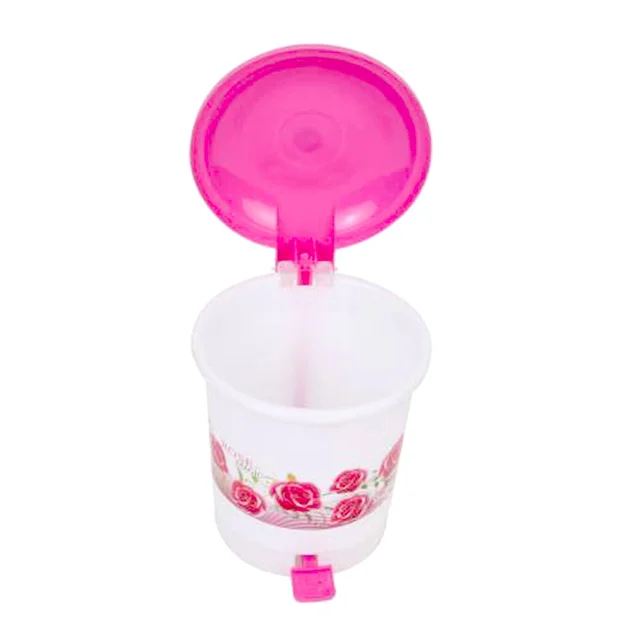 Desk Dustbin – Compact Plastic Pedal Bin for Home & Office | Velvet Wheels