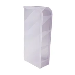 Desk Organizer – 4 Compartments in Clear Plastic for Office Supplies