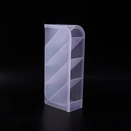 Desk Organizer – 4 Compartments in Clear Plastic for Office Supplies