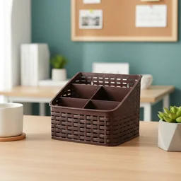 Desk Organizer Basket – 5 Compartment Multipurpose Storage