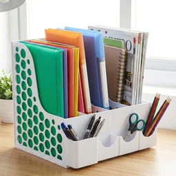 Desk Organizer File Holder – Vertical Multipurpose Workspace Storage