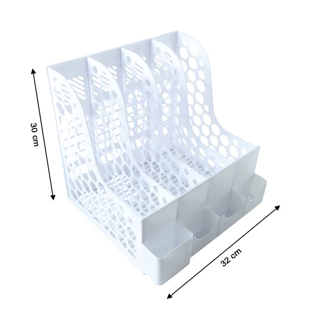 Desk Organizer File Holder – Vertical Multipurpose Workspace Storage