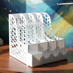 Desk Organizer File Holder – Vertical Multipurpose Workspace Storage