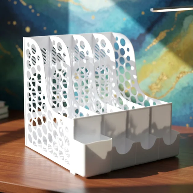 Desk Organizer File Holder – Vertical Multipurpose Workspace Storage