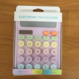 Desktop Calculator – Large Display & Soft Multicolor Keys