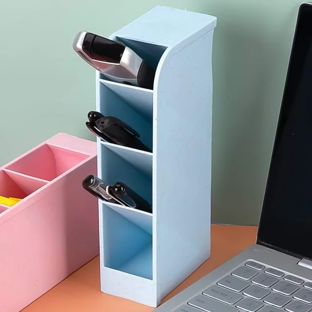 Desktop Pen Holder – 4 Comp. Stationery Organiser for Office | VoltDesk