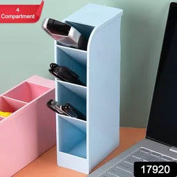 Desktop Pen Holder – 4 Comp. Stationery Organiser for Office | VoltDesk