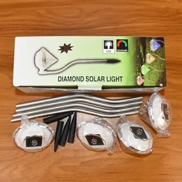 Diamond Solar Garden Lights – Elegant Waterproof LED (4-Pack)