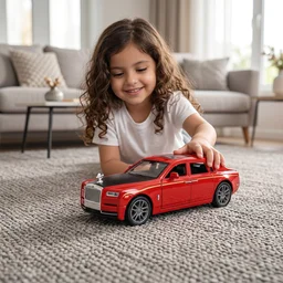 Die-Cast Metal Pull-Back Toy Car – Realistic Luxury Sedan Model