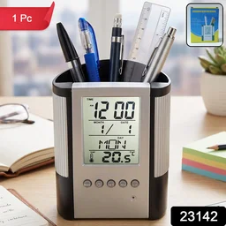Digital Calendar Desk Clock – Time, Date, Temperature Display