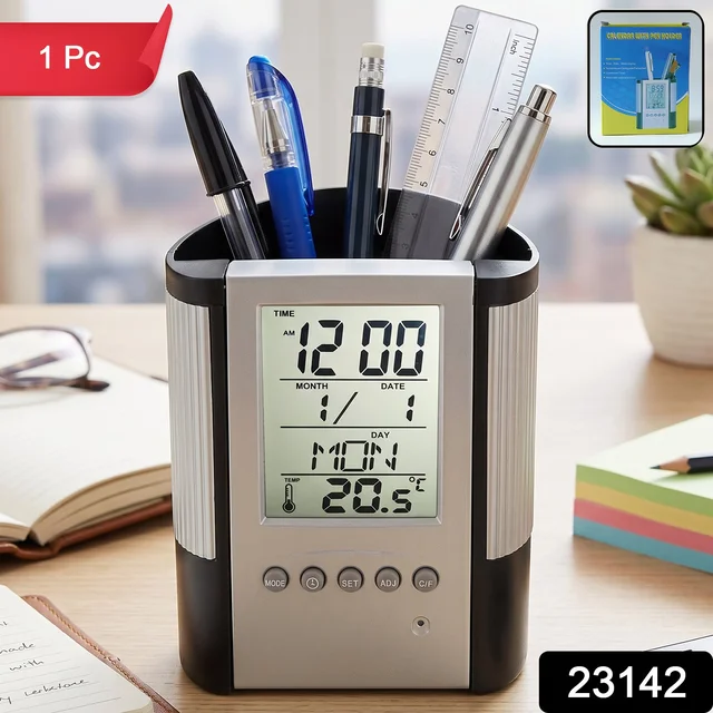 Digital Calendar Desk Clock – Time, Date, Temperature Display