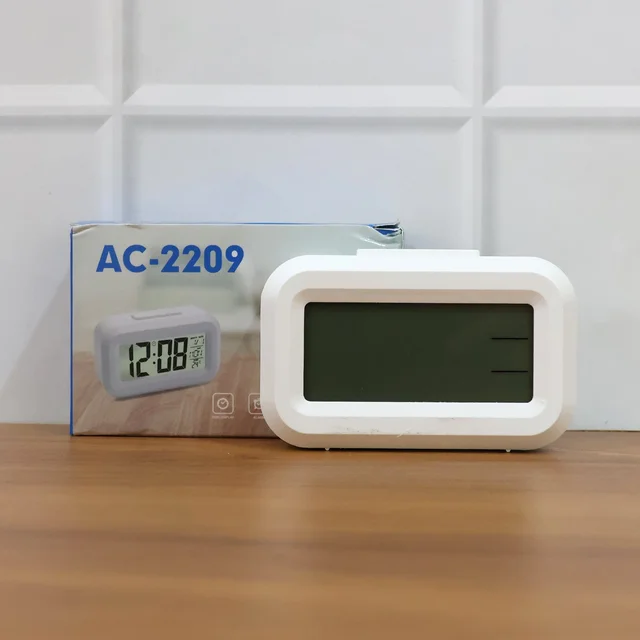 Digital LED Alarm Clock – Compact with Temperature & Night Light
