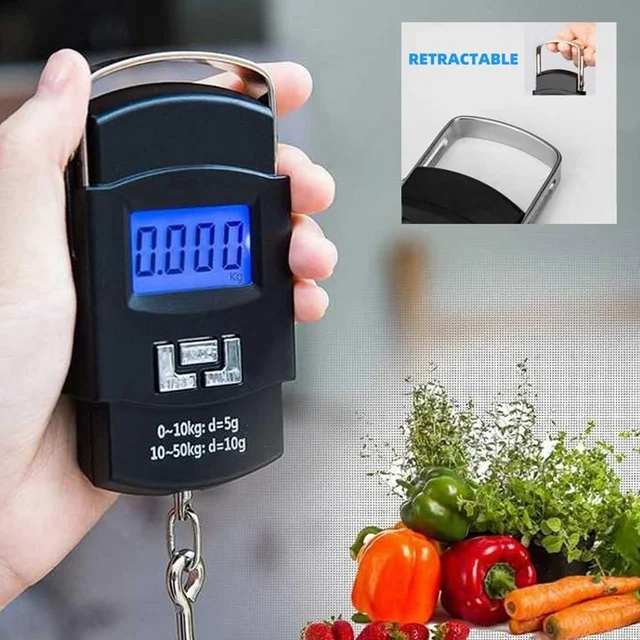 Digital Weighing Scale – Portable Hook 50kg for Travel |