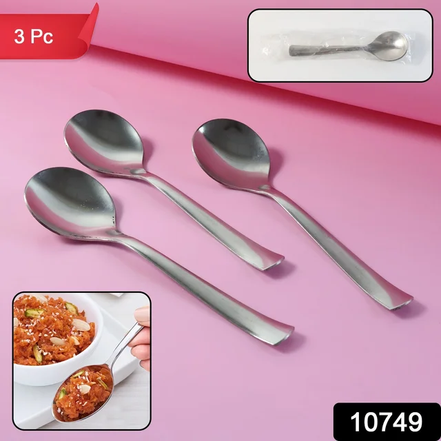Dining Spoons Set of 3 – Rust-Resistant & Easy to Clean