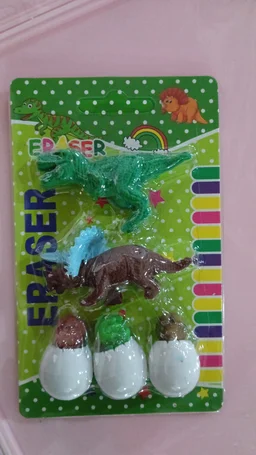Dinosaur Puzzle Erasers – 5-Pc Kids Fun Stationery Set | Brain Horizon