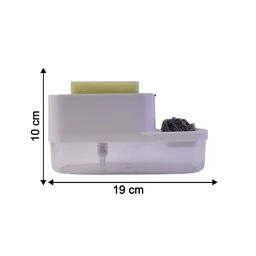 Dish Soap Dispenser & Sponge Holder – Compact & Durable | VelvetBubbles