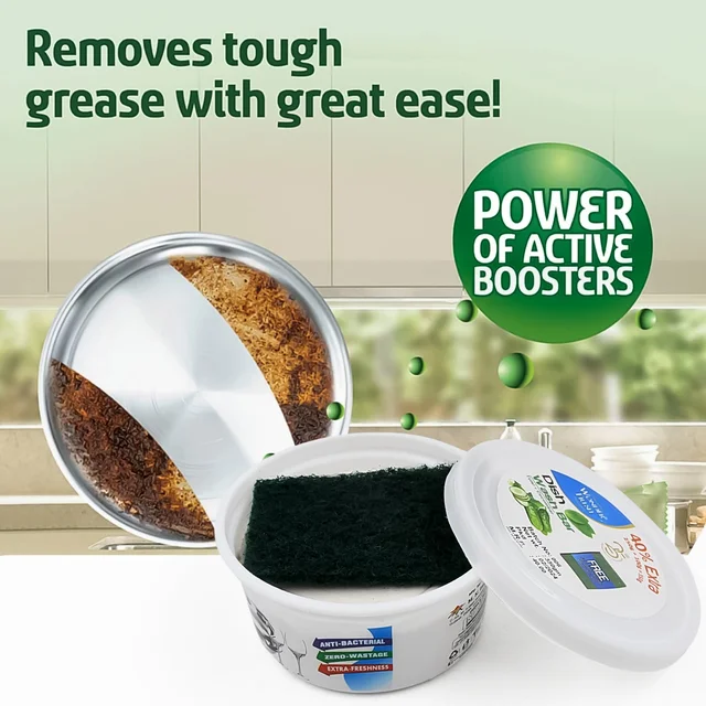 Dishwash Bar – Fresh Mix Flavor with Scrubber | Wonder Fresh