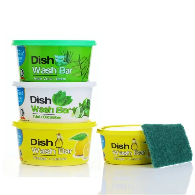 Dishwash Bar – Fresh Mix Flavor with Scrubber | Wonder Fresh