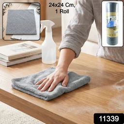 Disposable Cleaning Cloth Roll, Reusable Microfiber Kitchen Towel, Tear-Off (1 Roll)