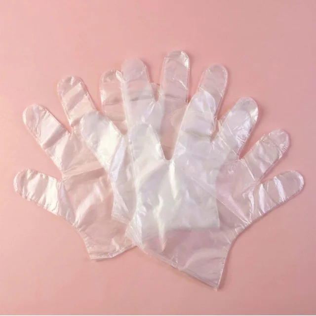 Disposable Clear Gloves – Pack of 50 for Food & Cleaning