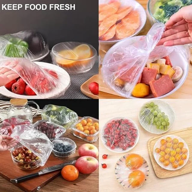 Disposable Elastic Food Covers – 100-Pack Freshness | Organivo