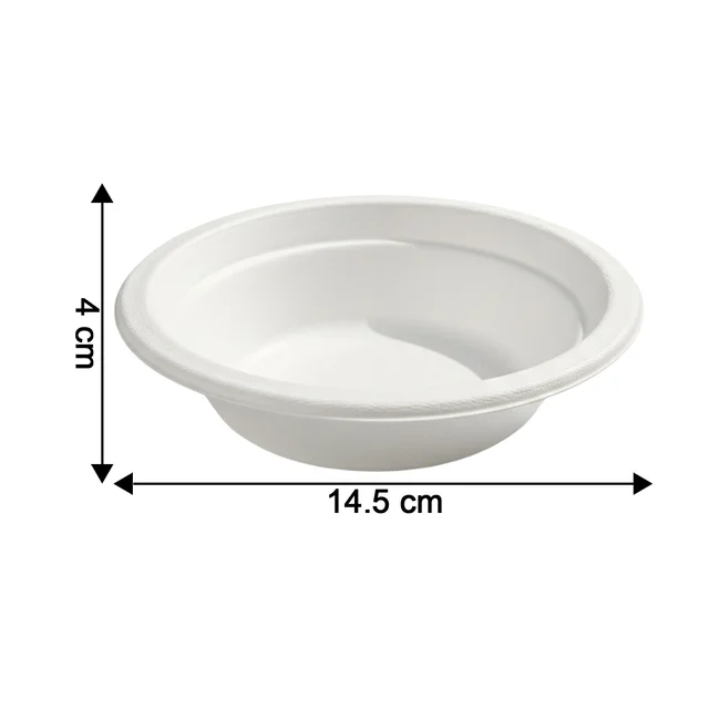 Disposable Food Serving Bowl Set – 360ml Capacity, 10 Pieces