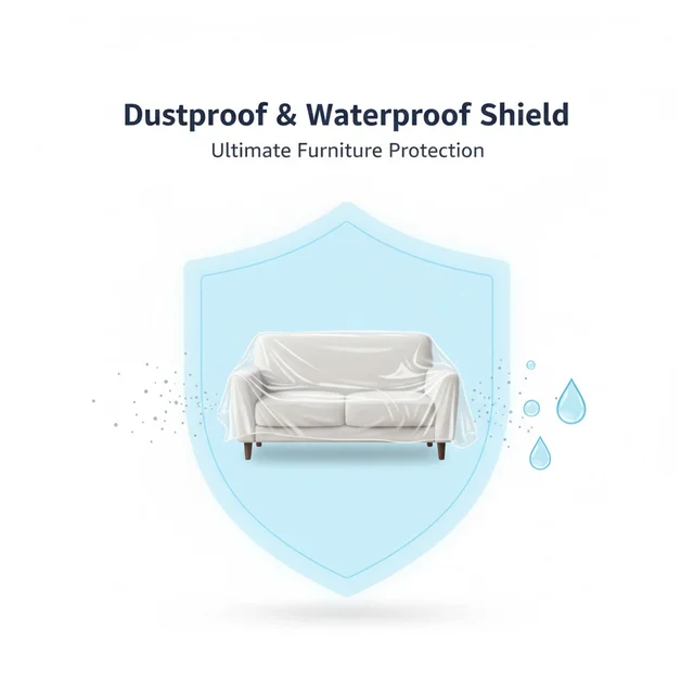 Disposable Furniture Cover – Thick Plastic Dust Proof | Styleva