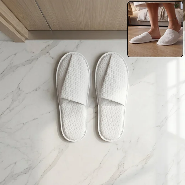 Disposable Hotel Slippers – Hygienic Single-Use Guest Footwear