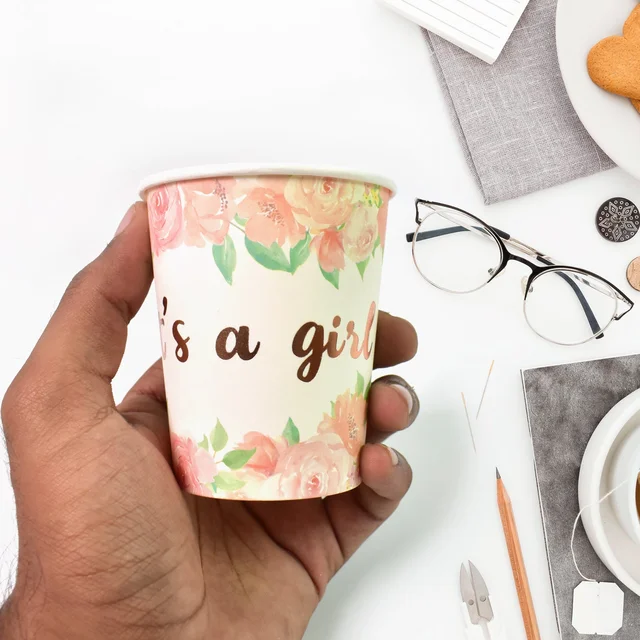 Disposable Paper Cups – Mixed Colour 3 Pcs Set | hydrozilla