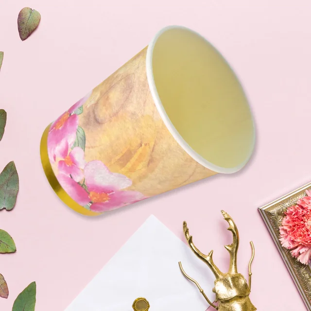 Disposable Paper Cups – Mixed Design 24 Pcs | Papezo