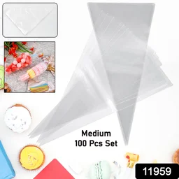 Disposable Piping Bags – 100 Pcs Medium for Cake Decorating