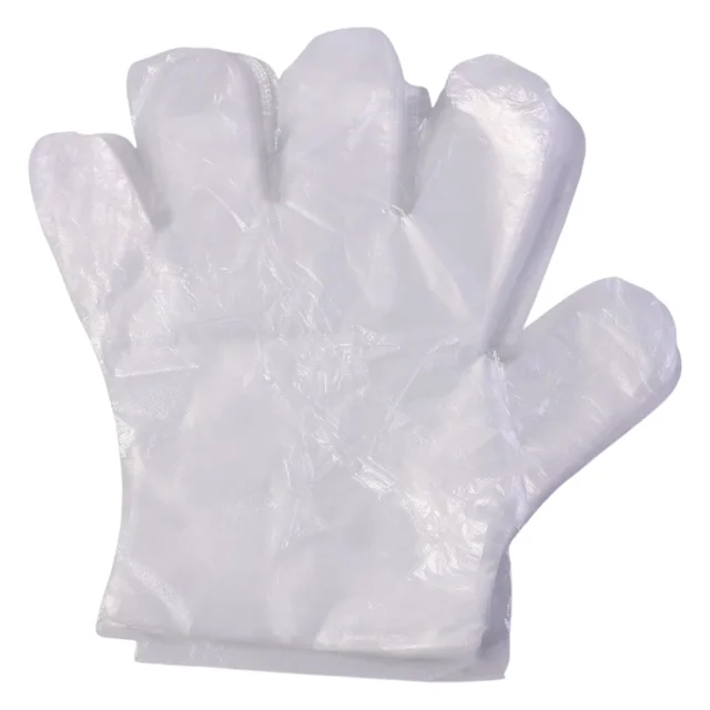 Disposable Plastic Gloves – 100 Pack for Food Safety & Cleaning