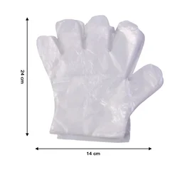 Disposable Plastic Gloves – 100 Pack for Food Safety & Cleaning