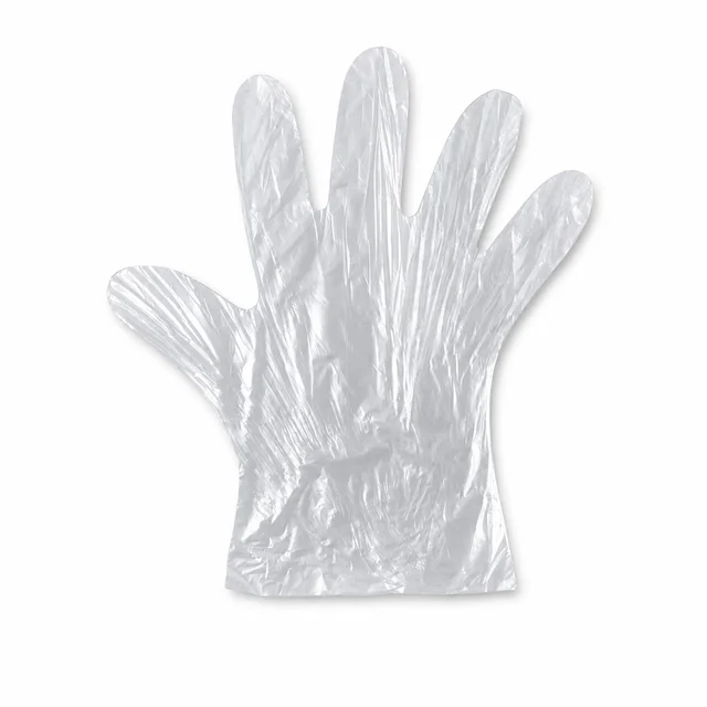 Disposable Plastic Gloves – 100 Pc, Clear, Food & Cleaning Use