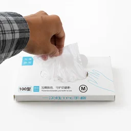 Disposable Plastic Gloves – 100 Pc, Clear, Food & Cleaning Use