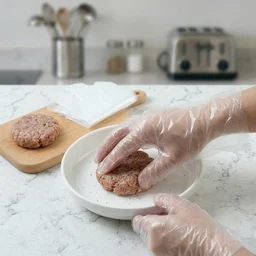 Disposable Plastic Gloves – 100 Pc Large for Food & Cleaning