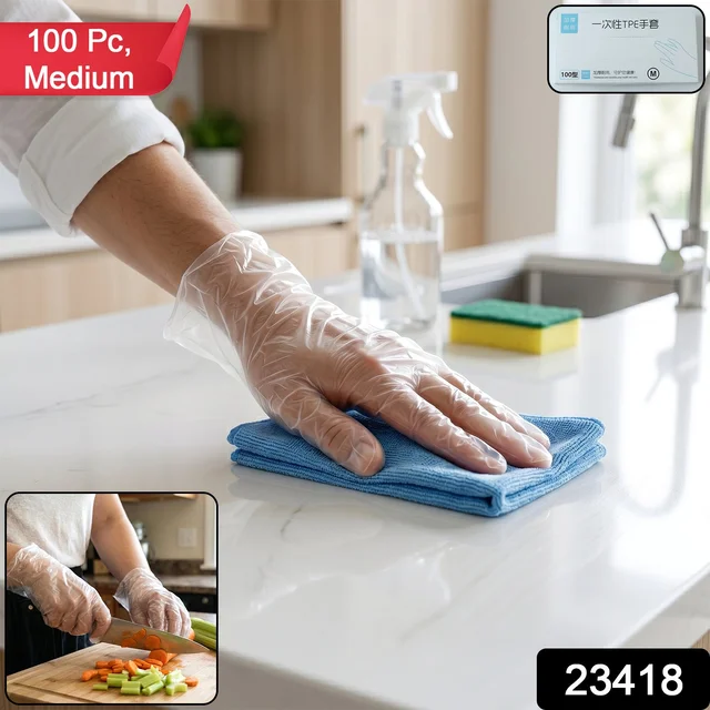 Disposable Plastic Gloves – Hygienic & Comfortable for Household Use
