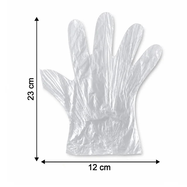 Disposable Plastic Gloves – Hygienic & Convenient for Food & Cleaning