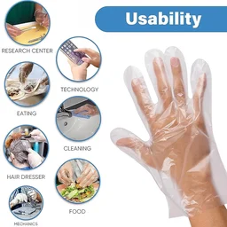 Disposable Plastic Gloves – Hygienic Food & Household Protection