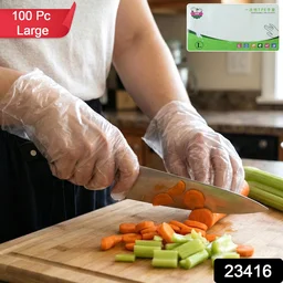 Disposable Plastic Gloves – Pack of 100, Food & Hygiene Safe