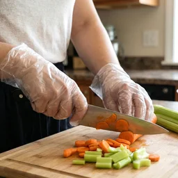 Disposable Plastic Gloves – Pack of 100, Food & Hygiene Safe