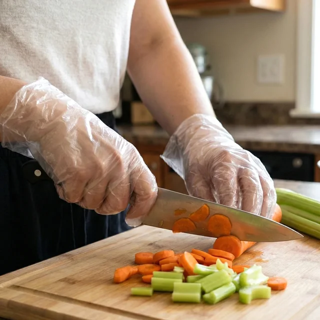 Disposable Plastic Gloves – Pack of 100, Food & Hygiene Safe
