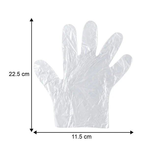 Disposable Plastic Gloves – Pack of 100, Food & Hygiene Safe