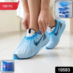 Disposable Plastic Shoe Cover Set – Waterproof & Dustproof Protection