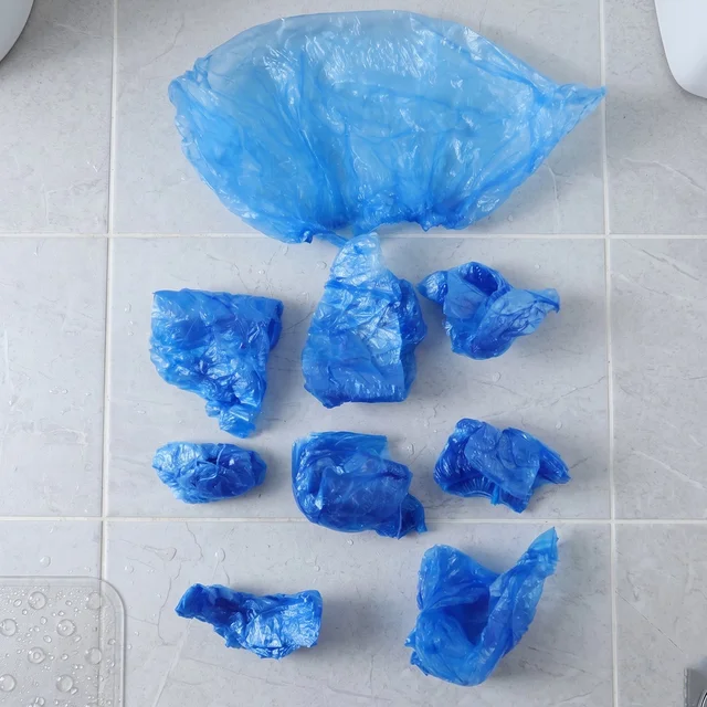 Disposable Plastic Shoe Cover Set – Waterproof & Dustproof Protection