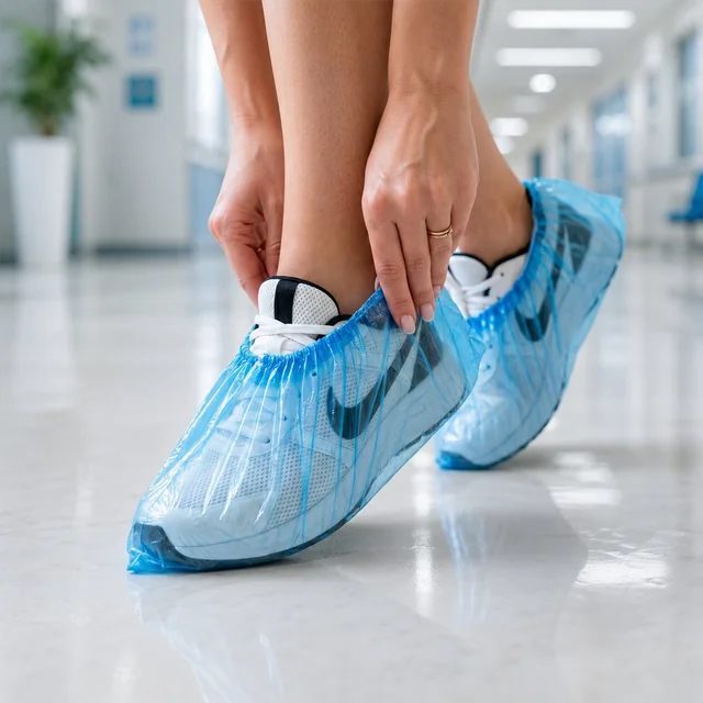 Disposable Shoe Covers – Waterproof & Elastic Fit for Hygiene