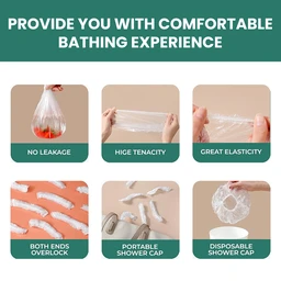 Disposable Shower Cap – Waterproof & Hygienic | VelvaBloom