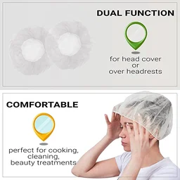 Disposable Shower Caps – Large Waterproof 12-Pack | VelvaBloom