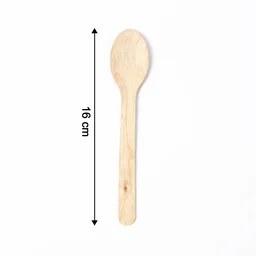 Disposable Wooden Spoon – 160mm Full-Size, 30 Pcs Pack