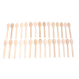 Disposable Wooden Spoon – 160mm Full-Size, 30 Pcs Pack